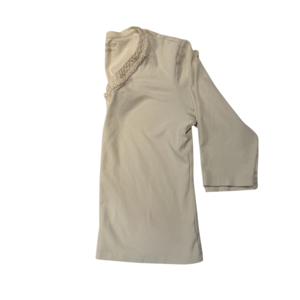Coldwater Creek Women's V-Neck Long Sleeve Cream Top Size Large - Picture 5 of 5